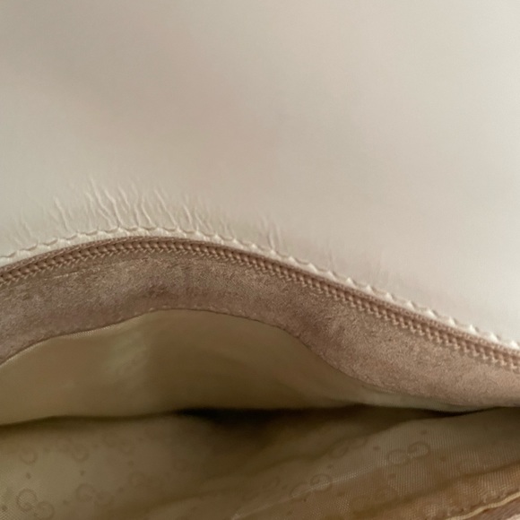 FIRM ❤️ AMAZING Vintage Gucci Interlocking GG Logo Flap Front Leather Satchel - Picture 10 of 11